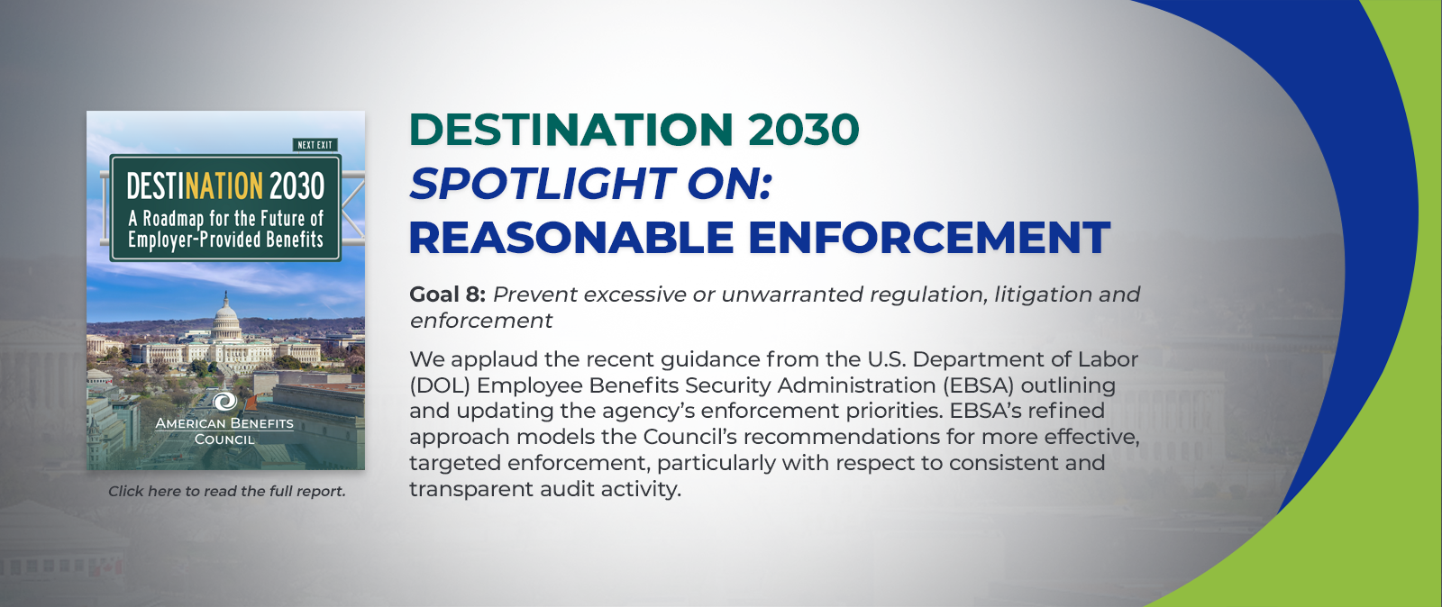 DESTINATION Spotlight: Goal 8