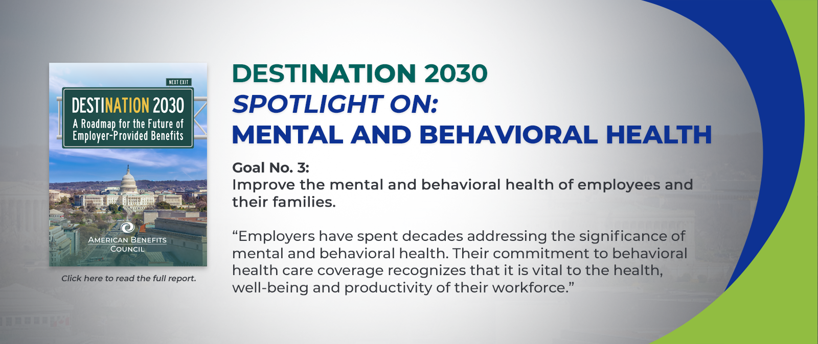 DESTINATION Spotlight: Goal 3